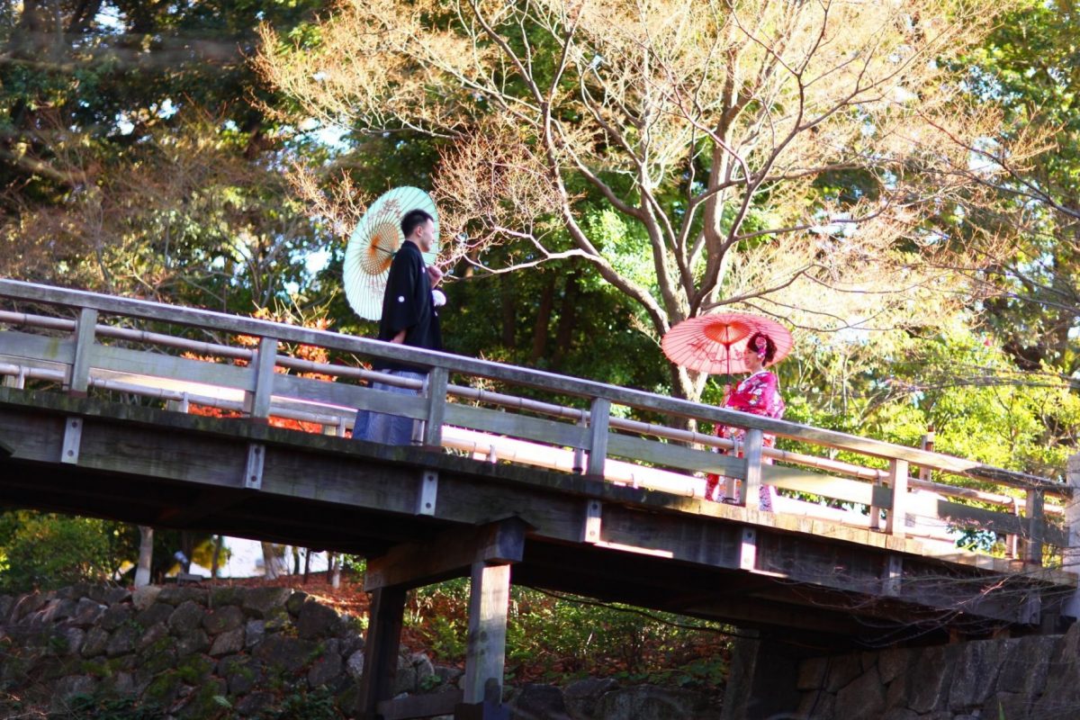 まるでドラマのワンシーンのような撮影 at徳川園