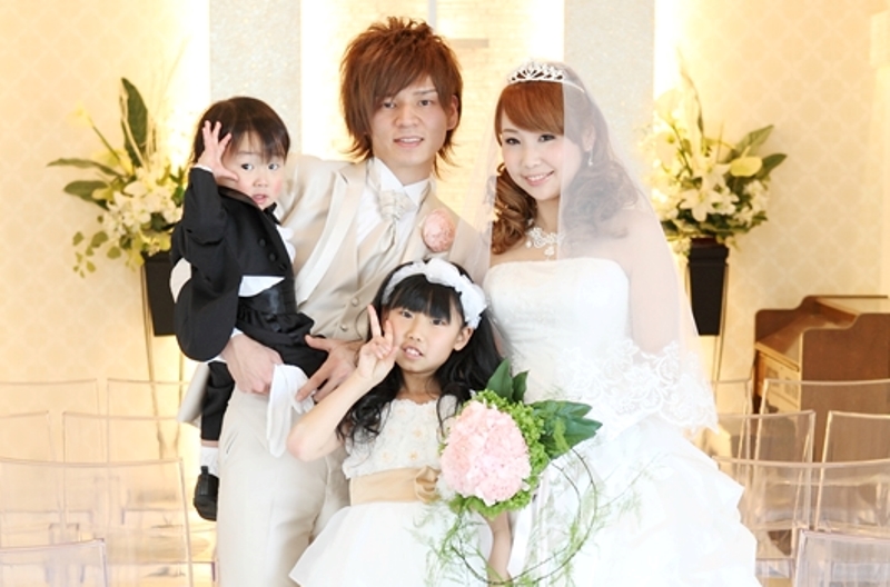 家族5人のFAMILY WEDDING