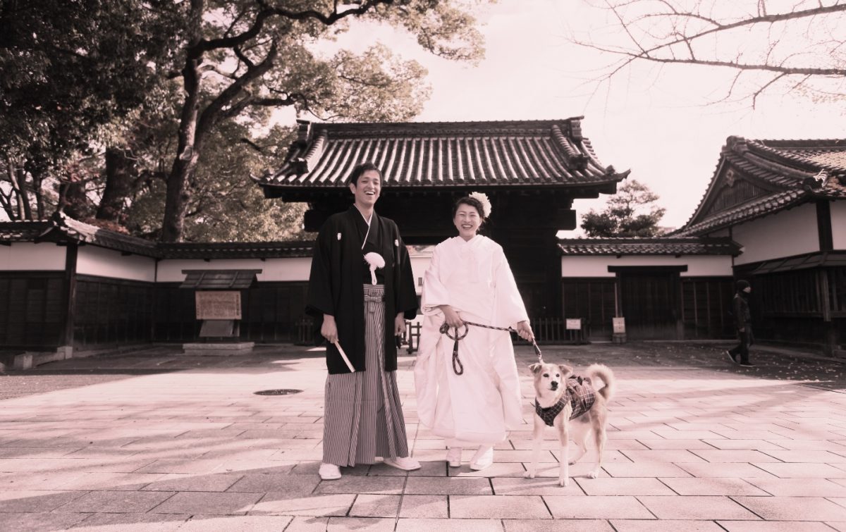 和装は神社で、洋装は海で！