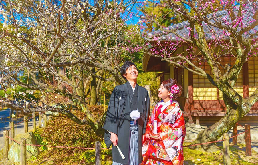 立春に名古屋城で和装前撮り撮影
