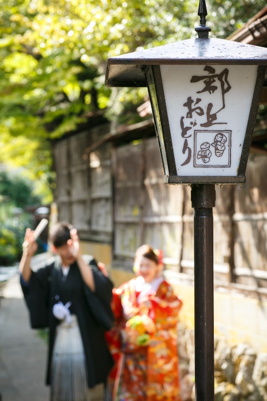 郡上八幡の郡上おどりをしながら記念に1枚