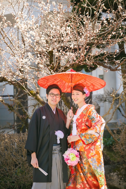 4月に撮影した郡上八幡での結婚写真