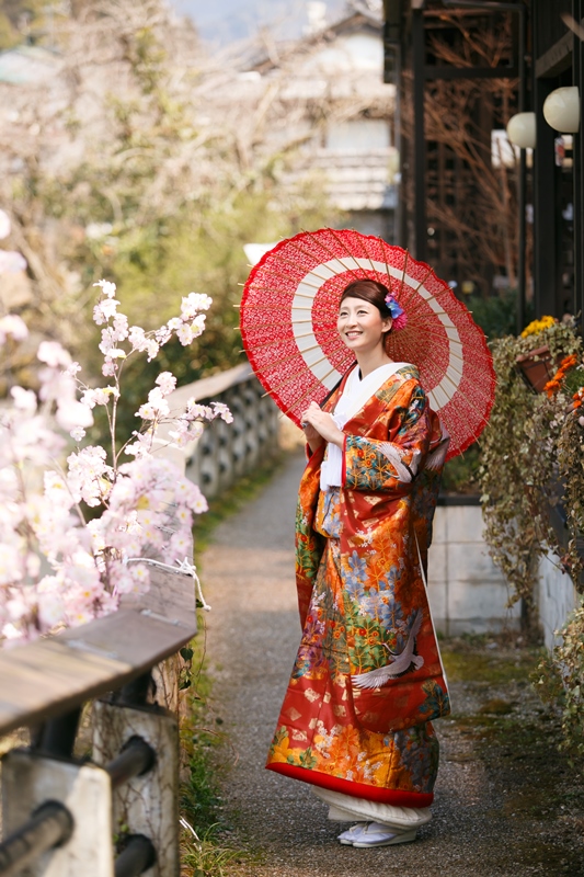 郡上の桜と美しい花嫁