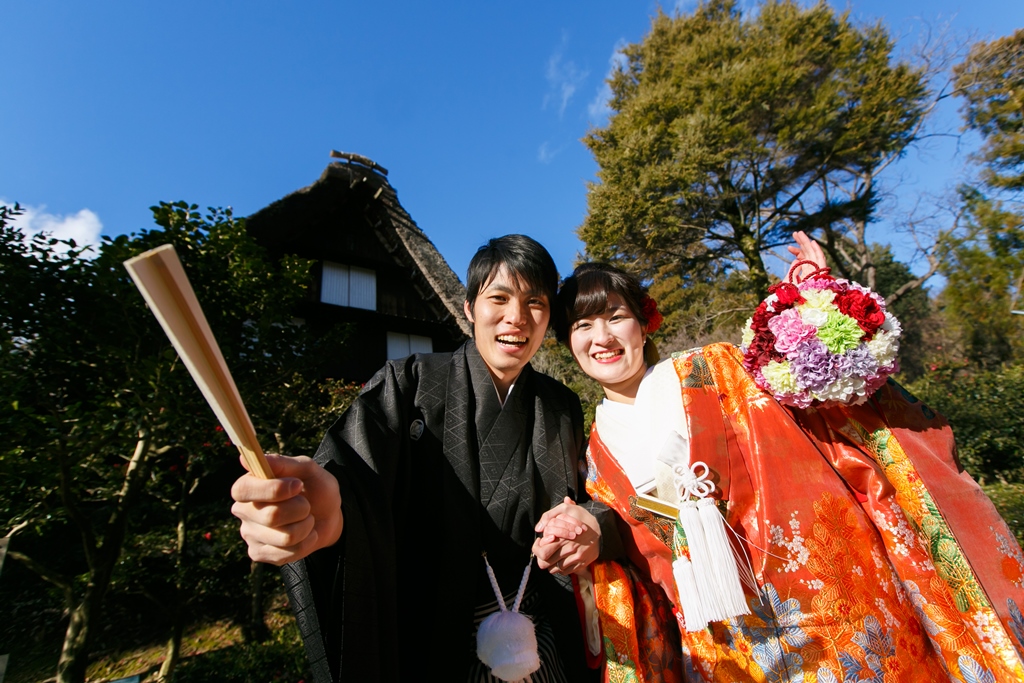 宗節庵で撮影した晴天ロケ