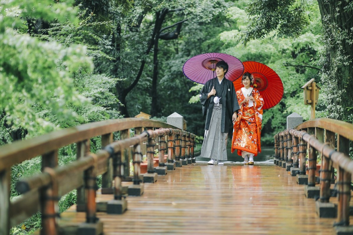 雨上がりの徳川園