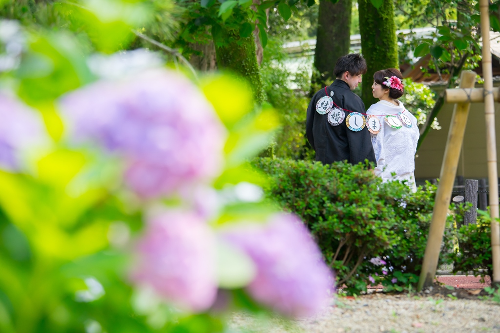 野球が大好きなお二人の和装前撮り撮影