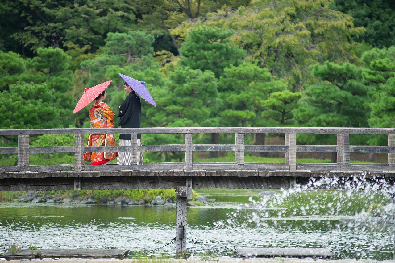 贅沢に白無垢&色打掛で撮影!
