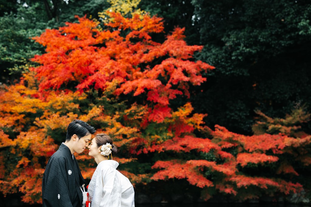 圧巻！！徳川園の紅葉前撮り撮影！！