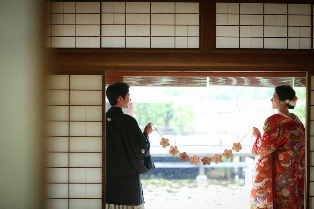 和装であげたフォトウェディング写真