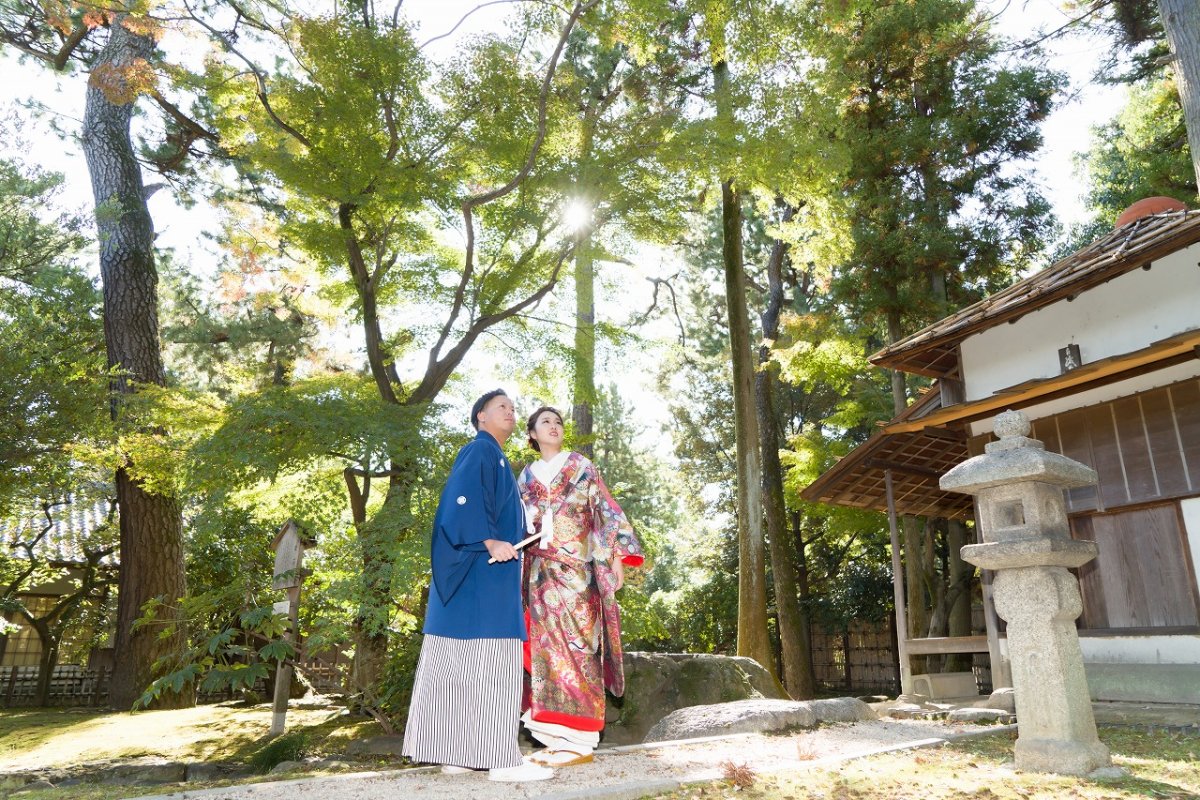 念願の名古屋城で和装前撮り