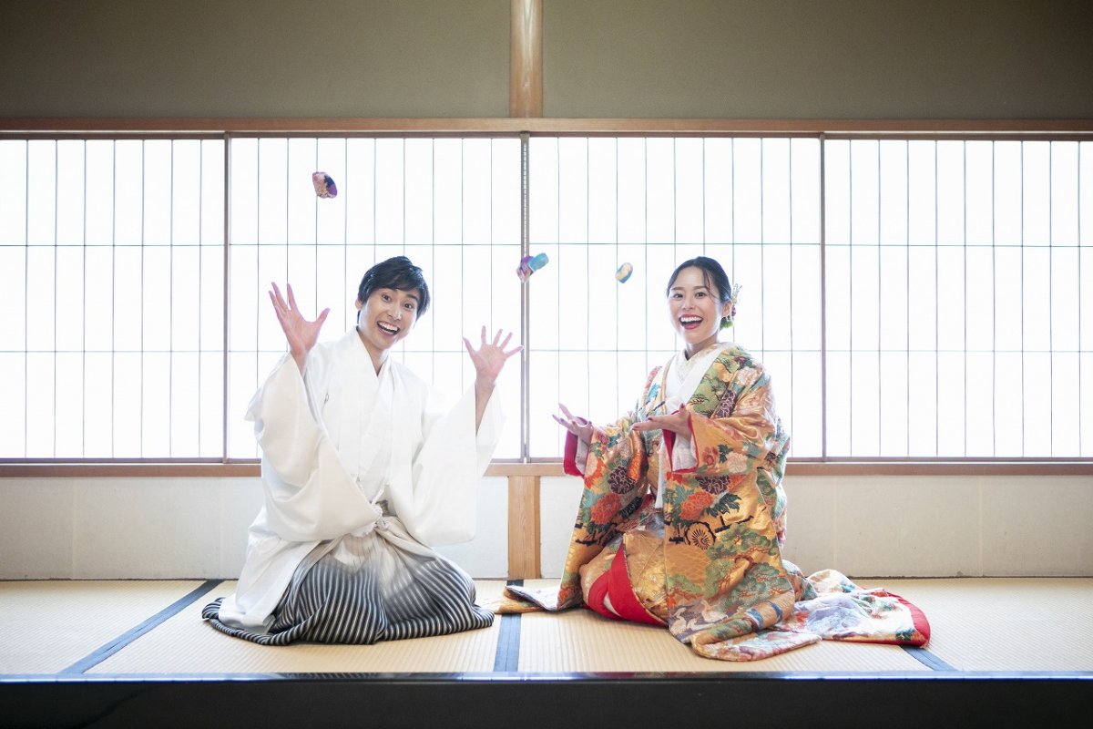 お二人のこだわりをたくさん詰め込んだ和装前撮りin白鳥庭園