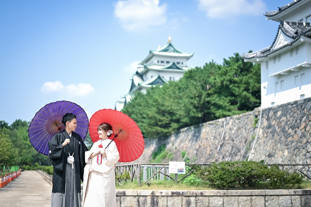 憧れの名古屋城で笑顔満開♡