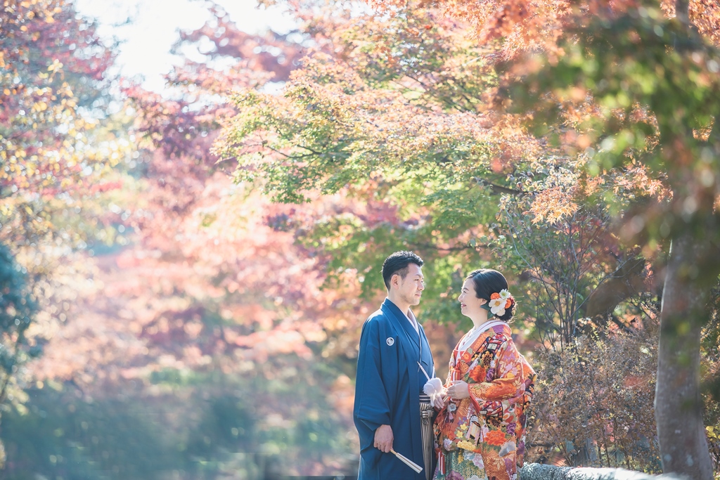 彩り鮮やかな紅葉に包まれて♡