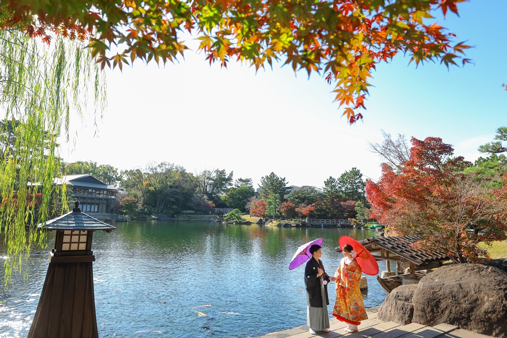秋の訪れを感じながら、、、in徳川園♬