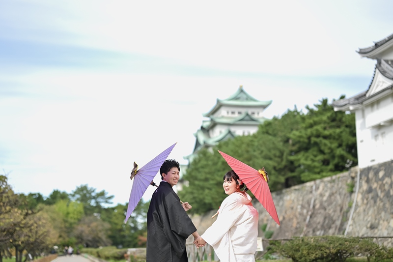 古き良き名古屋城での家族ロケ撮影♪