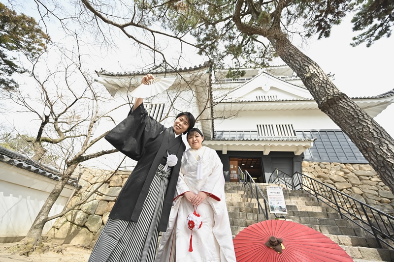 雰囲気満点🌸龍城神社＆岡崎公園にぴったりの白無垢姿で☆彡