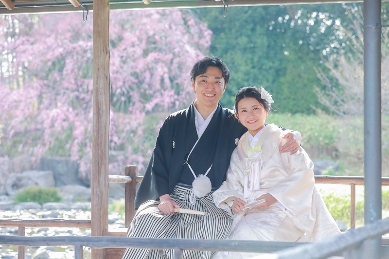 春の景色🌸桜をバックに前撮り撮影☆彡