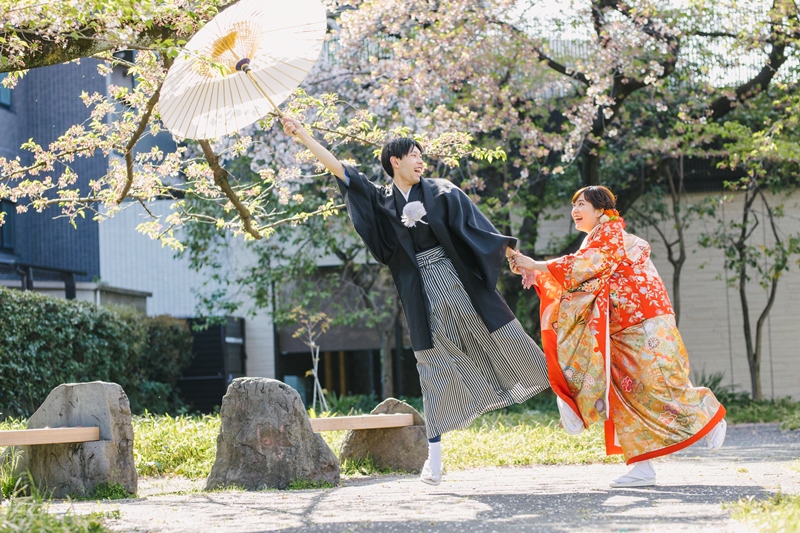 晴天×新緑×桜で最高のロケ日和✨