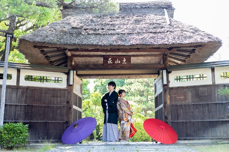 東山荘での和装前撮り