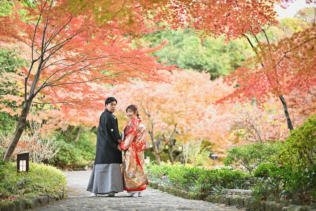 彩とりどりの紅葉に染まる徳川園で☺☆彡