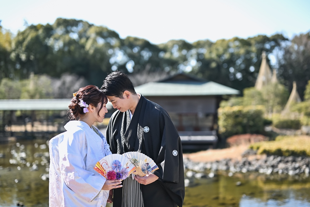 爽やかな白無垢コーデでお天気にも✨祝福✨される撮影📸☺