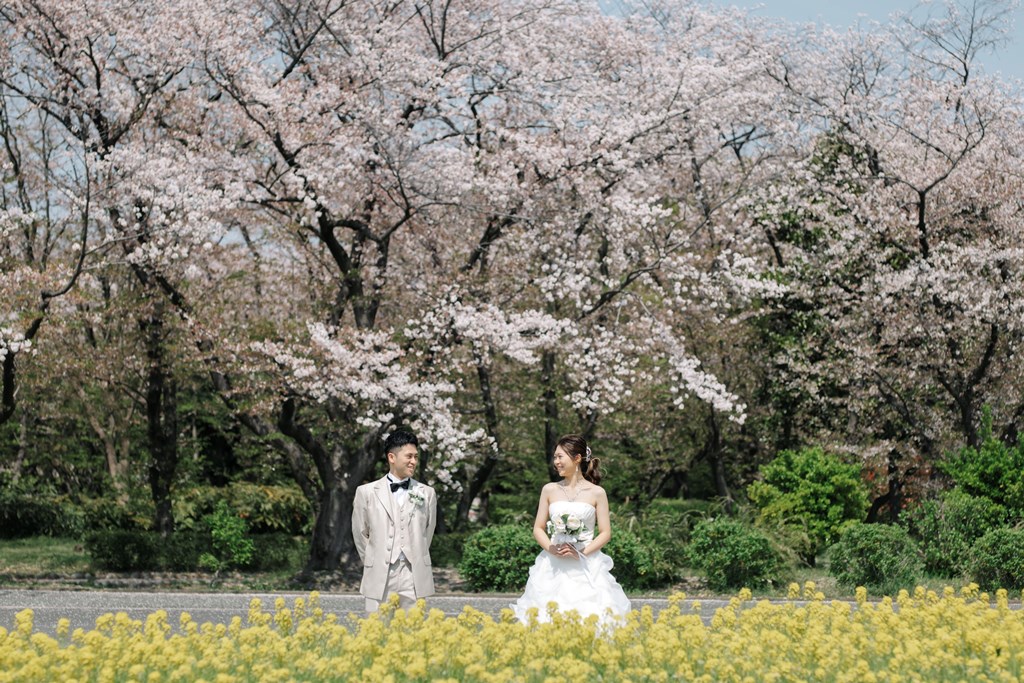 春の前撮り！！満開の桜で最高のフォトウェディング♬