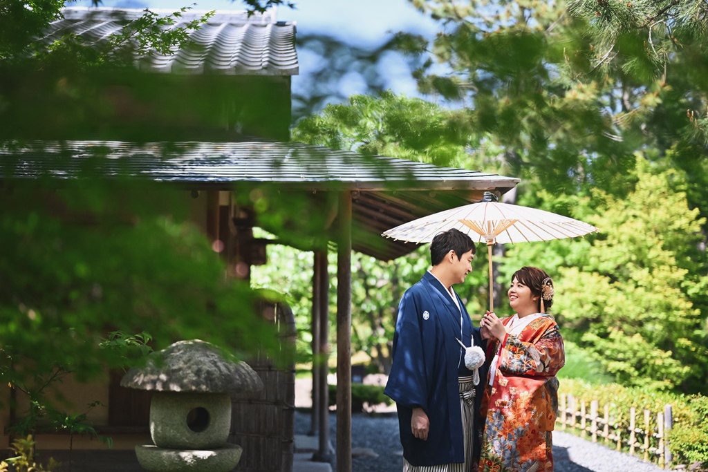 日本を感じられる徳川園で、和装ロケーション撮影♬