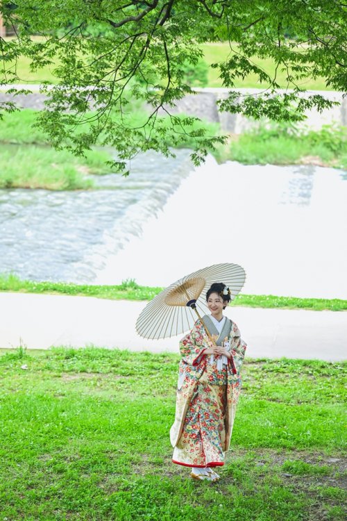 自然を感じられる京都の前撮り