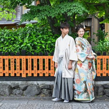 京都らしい風景で撮る和満載の前撮り写真