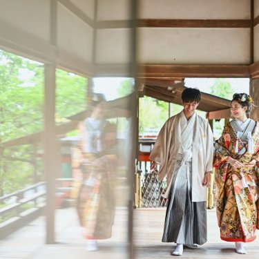 京都の舞台で撮る和装フォトウェディング