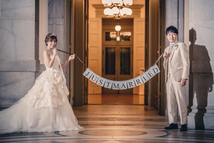 結婚の記念にピッタリの撮影アイテムも！！