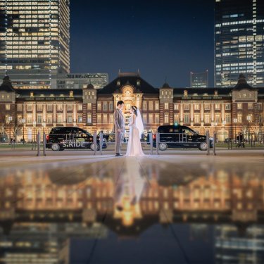 憧れの東京駅で、豪華絢爛な結婚写真