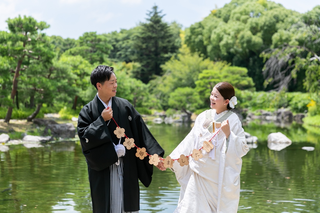 大人気施設「白鳥庭園」で楽しいフォトウェディング♡