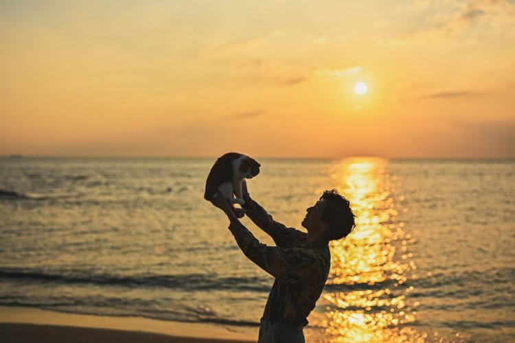 ビーチを独り占めする贅沢な撮影を