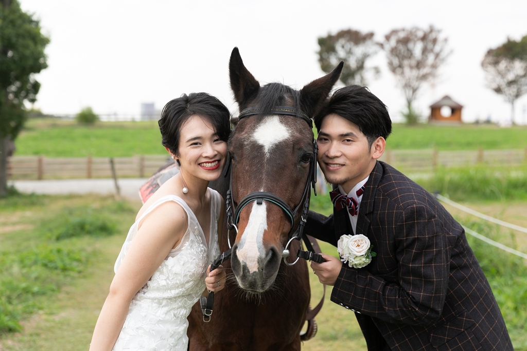 かわいいお馬さんと一緒に