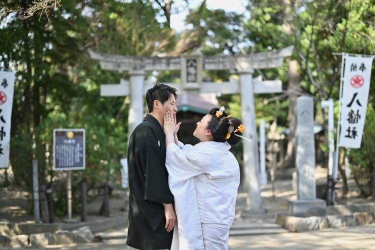 中村公園での和装フォトウェディング