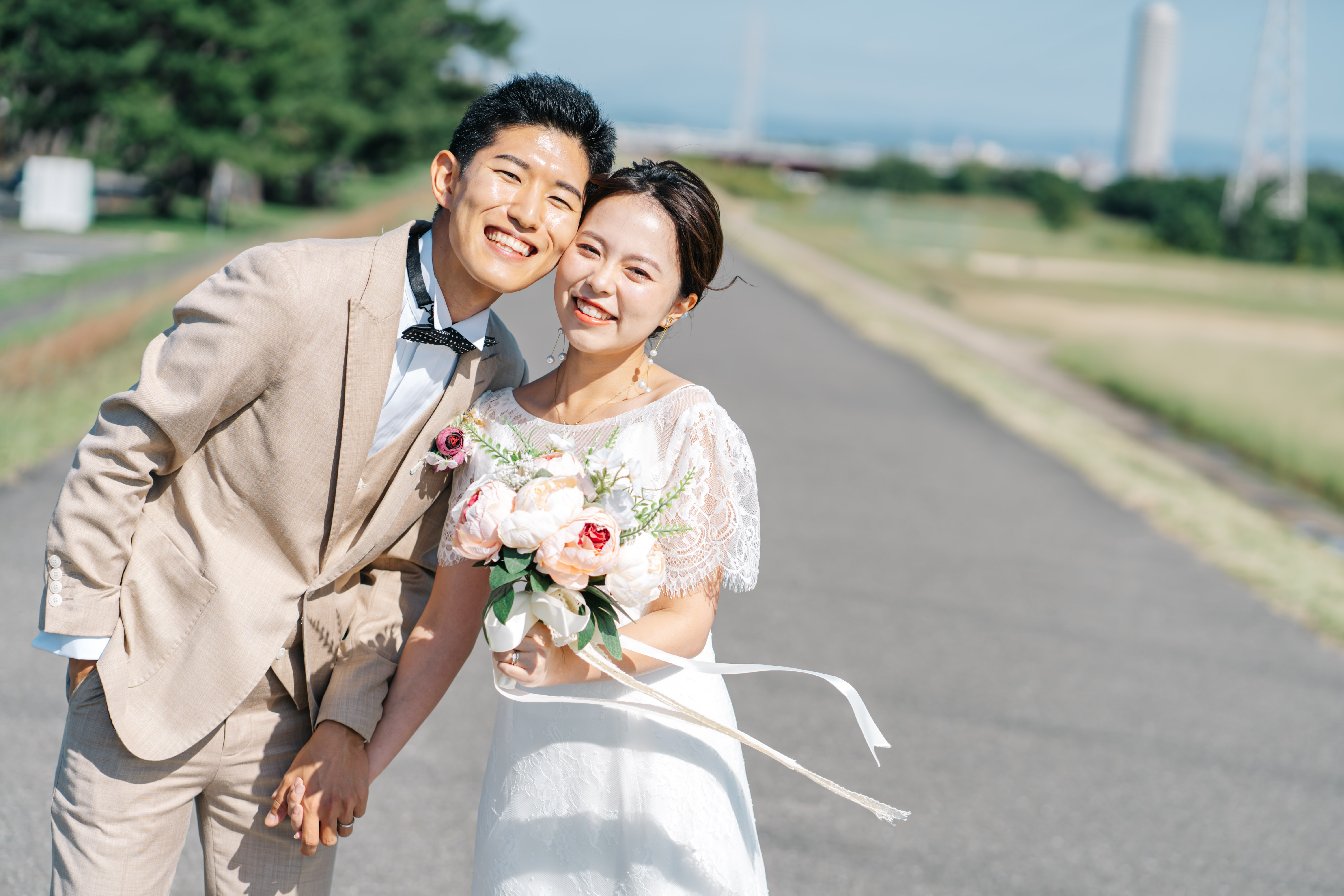 庄内緑地公園でのフォトウェディング