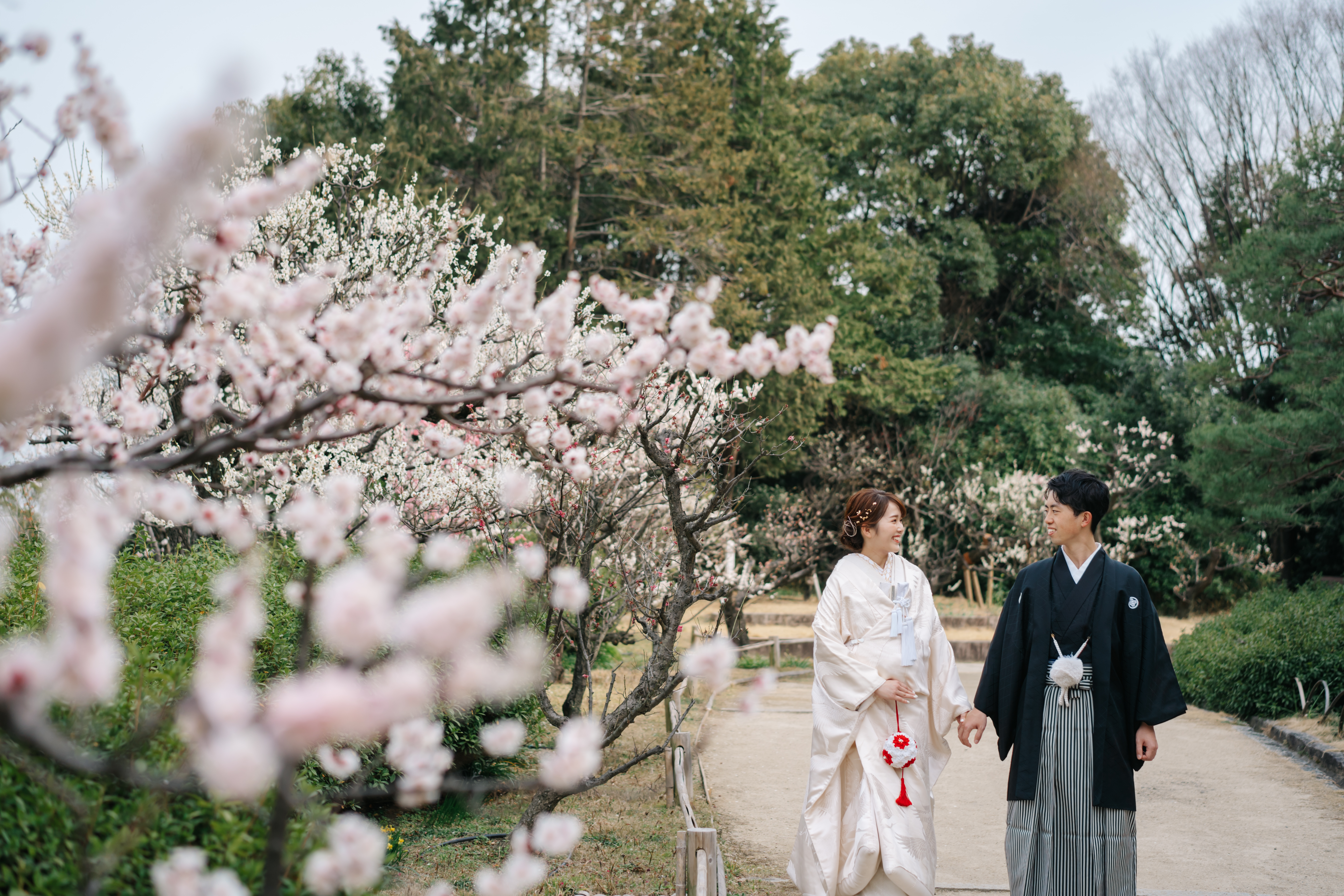 白鳥庭園で叶える絶景和装フォト