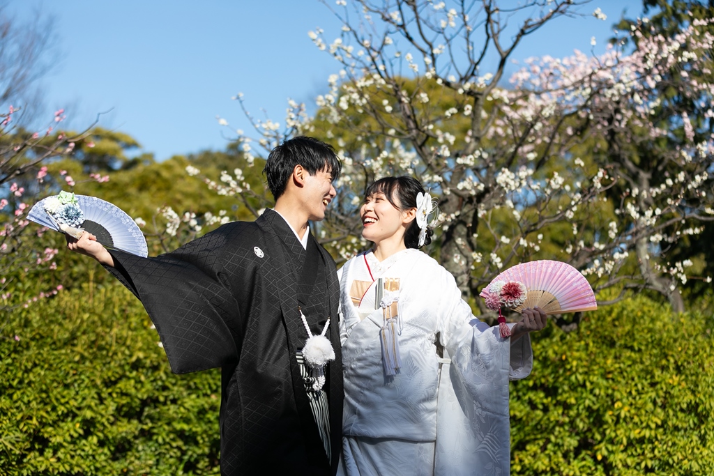 春本番♡東海地方を代表する日本庭園で幸せいっぱいの和装撮影に！！