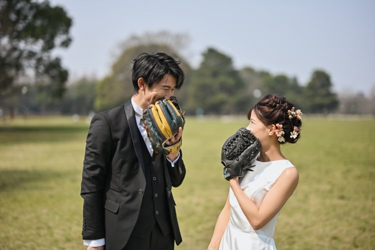 庄内緑地公園での洋装撮影