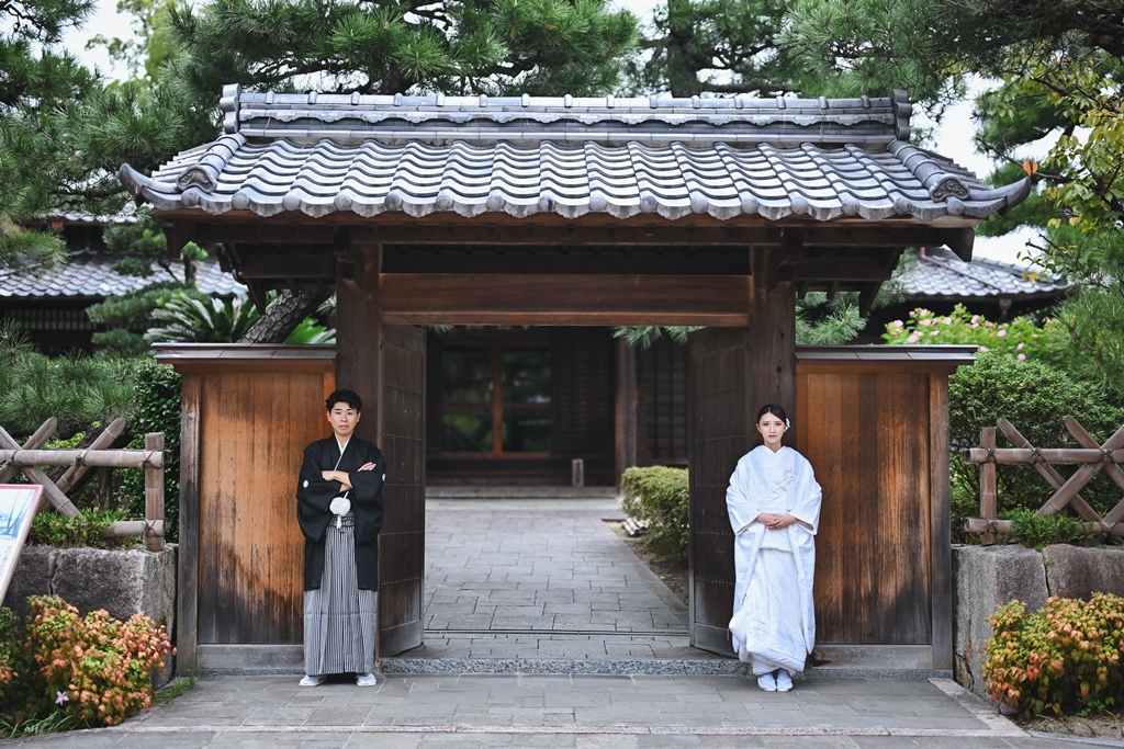 深まる季節が彩る、中村公園での品格あふれる和装フォト