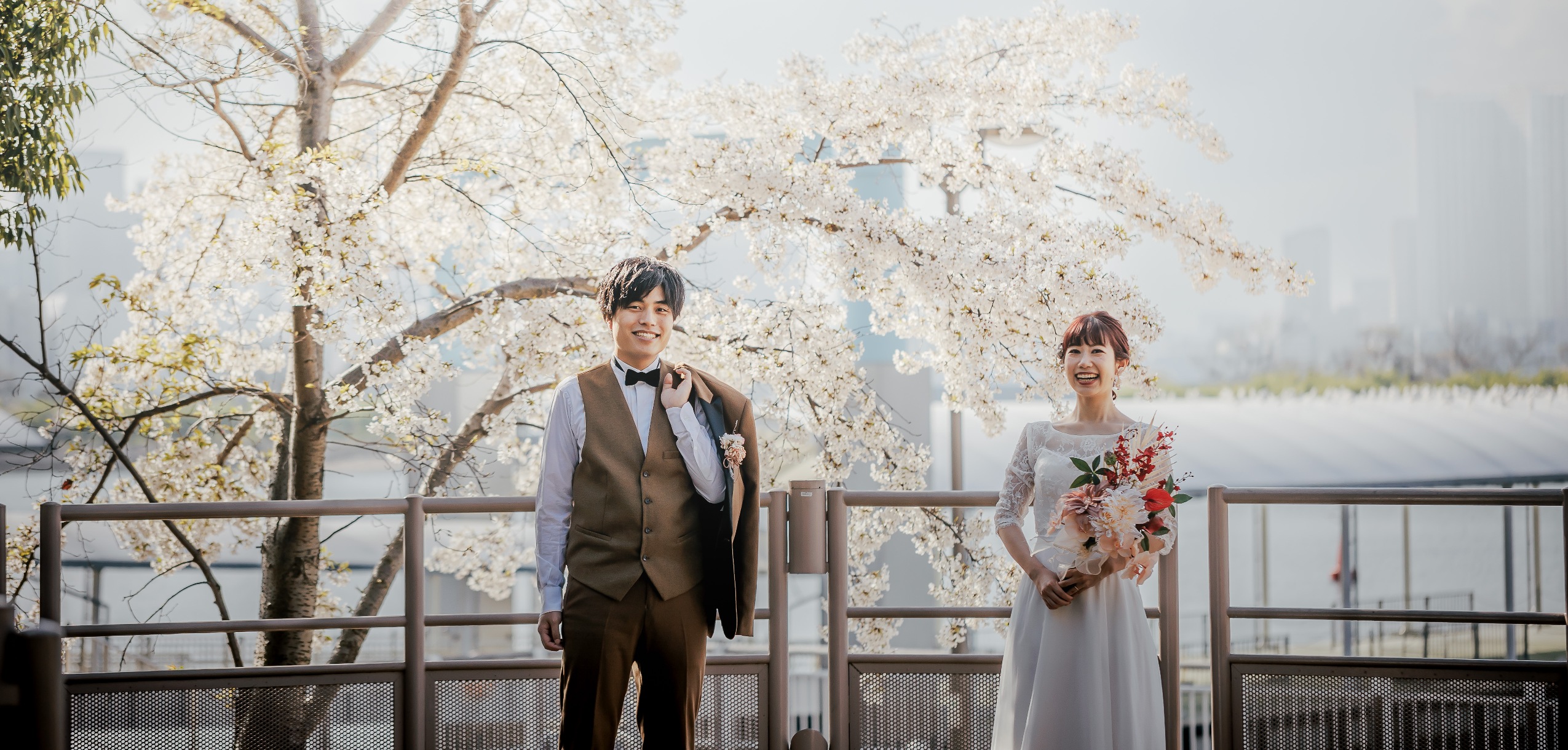 桜前撮りフォトウェディング