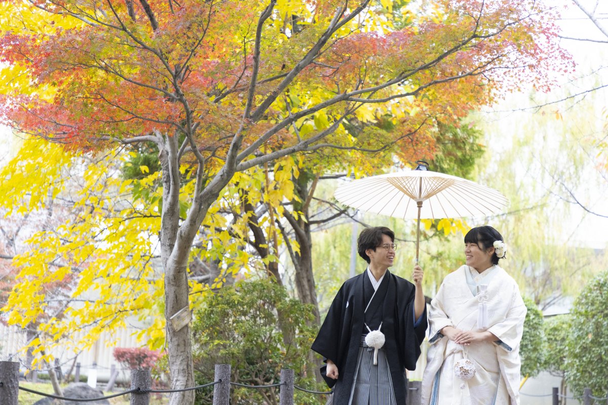 一生忘れない、中村公園での紅葉フォトウェディング！！