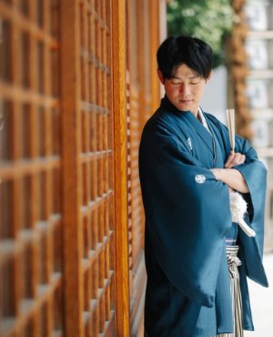 紺の紋付